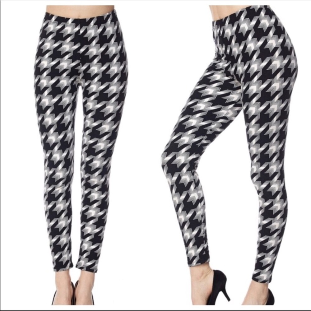 NEW Houndstooth Soft Brushed Leggings